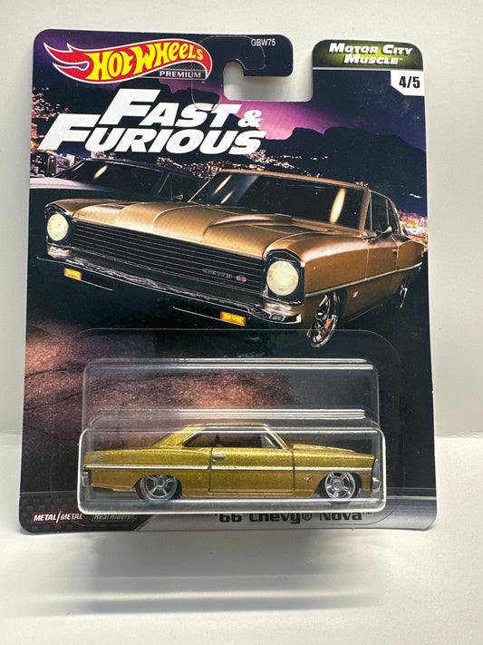 Hot Wheels Fast and Furious - Motor City Muscle '66 Chevy Nova Car