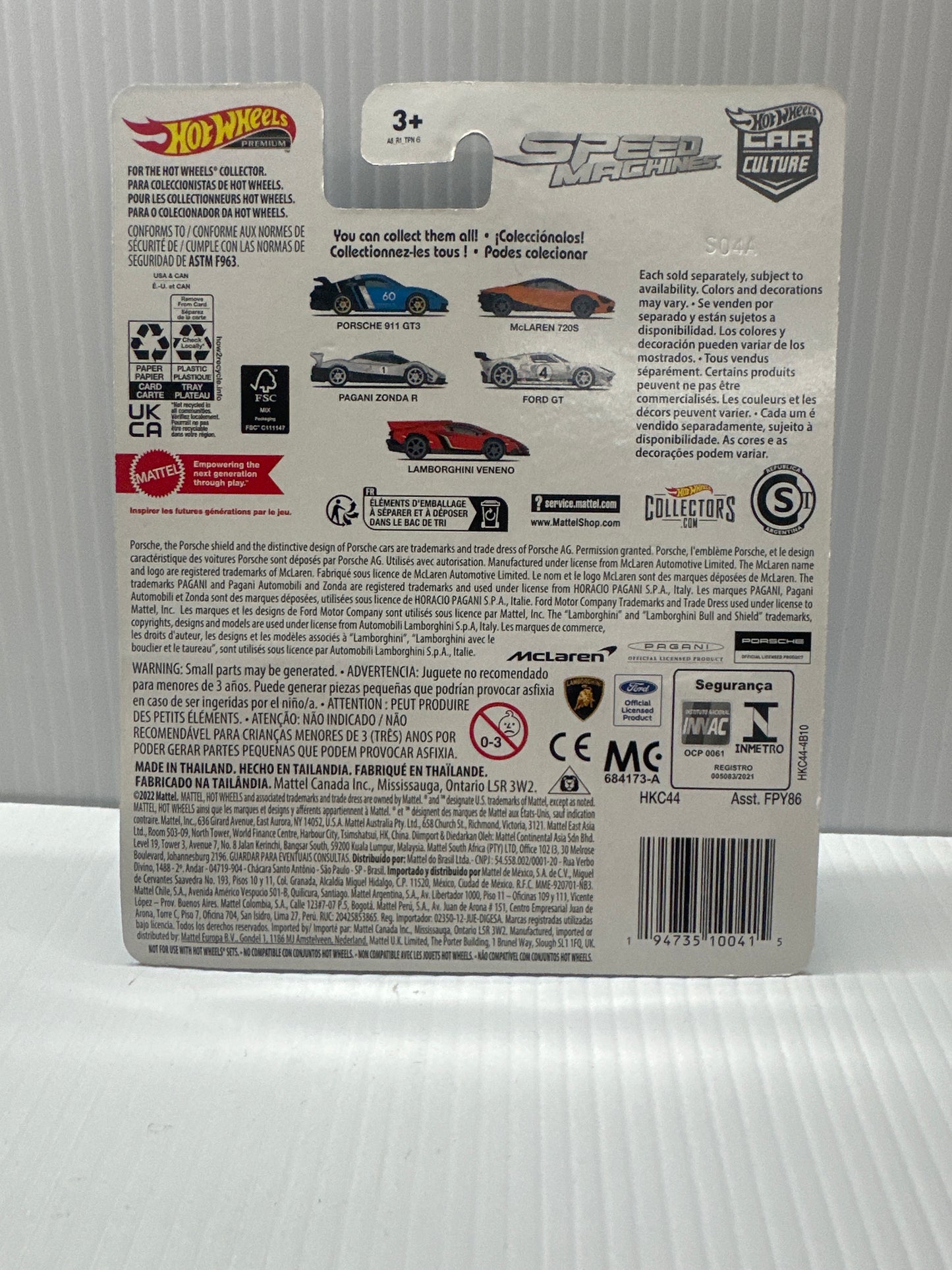 Hot Wheels 2023 Premium Car Culture Speed Machines '21 Porsche 911 GT3