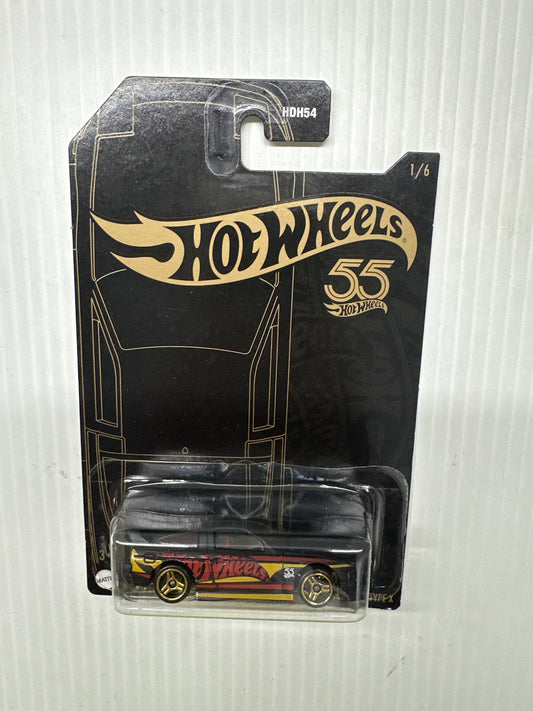 Hot Wheels '96 Nissan 180SX Type X #1 - 2023 55th Anniversary Black and Yellow