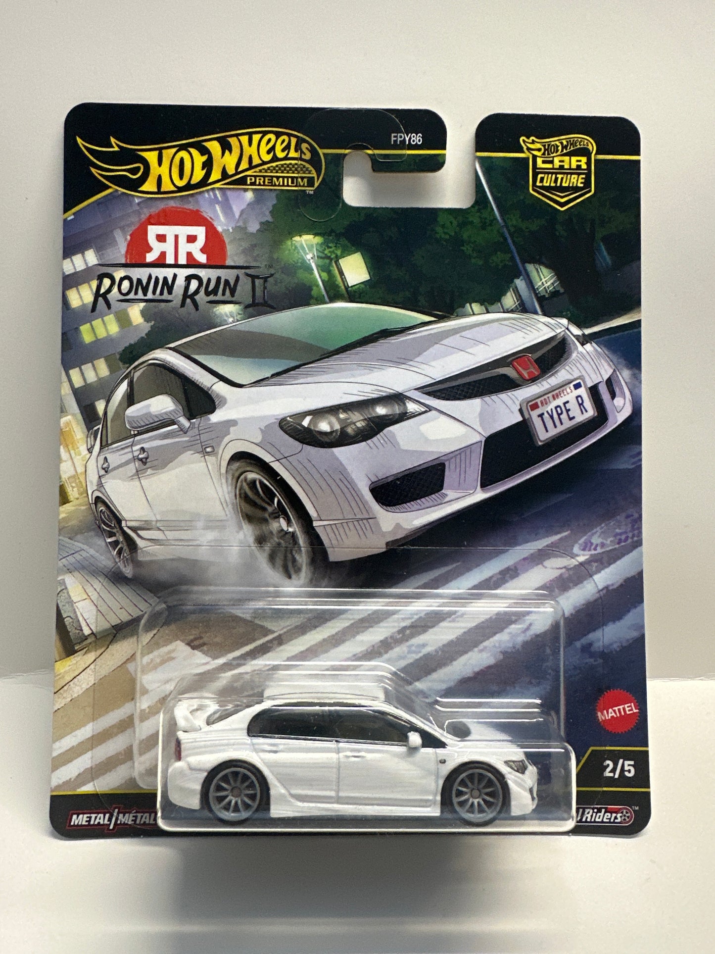 2025 Hot Wheels Premium Car Culture # Ronin Run 2- '07 Honda Civic Type R