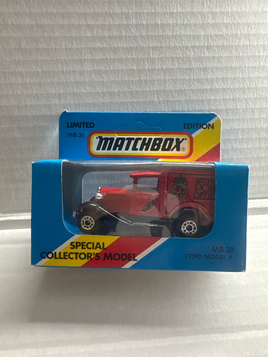 Matchbox MB 38 Ford model A Isle of Manpost office original box #2
