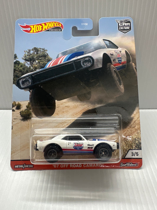 HOT WHEELS CAR CULTURE WILD TERRAIN 1967 OFF ROAD CAMARO 3/5