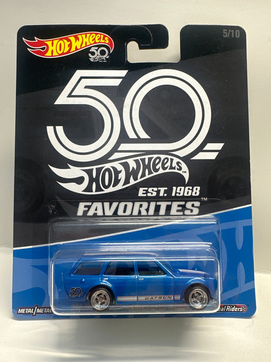 HOT WHEELS ‘71 DATSUN BLUEBIRD 510 WAGON 50th ANNIVERSARY