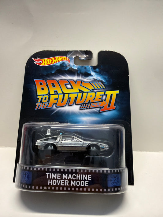 Back to the Future II Time Machine Hover Mode Hot Wheels 2014 Retro Series 1/64