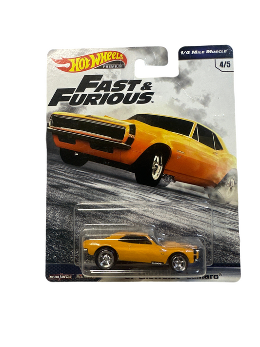 Hot Wheels Premium Fast & Furious ‘67 CHEVROLET CAMARO 1/4 Mile Muscle #4