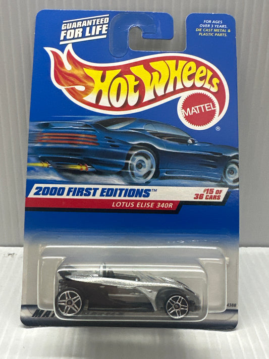 LOTUS ELISE 340R 2000 FIRST EDITIONS HOT WHEELS #15 OF 36 SILVER