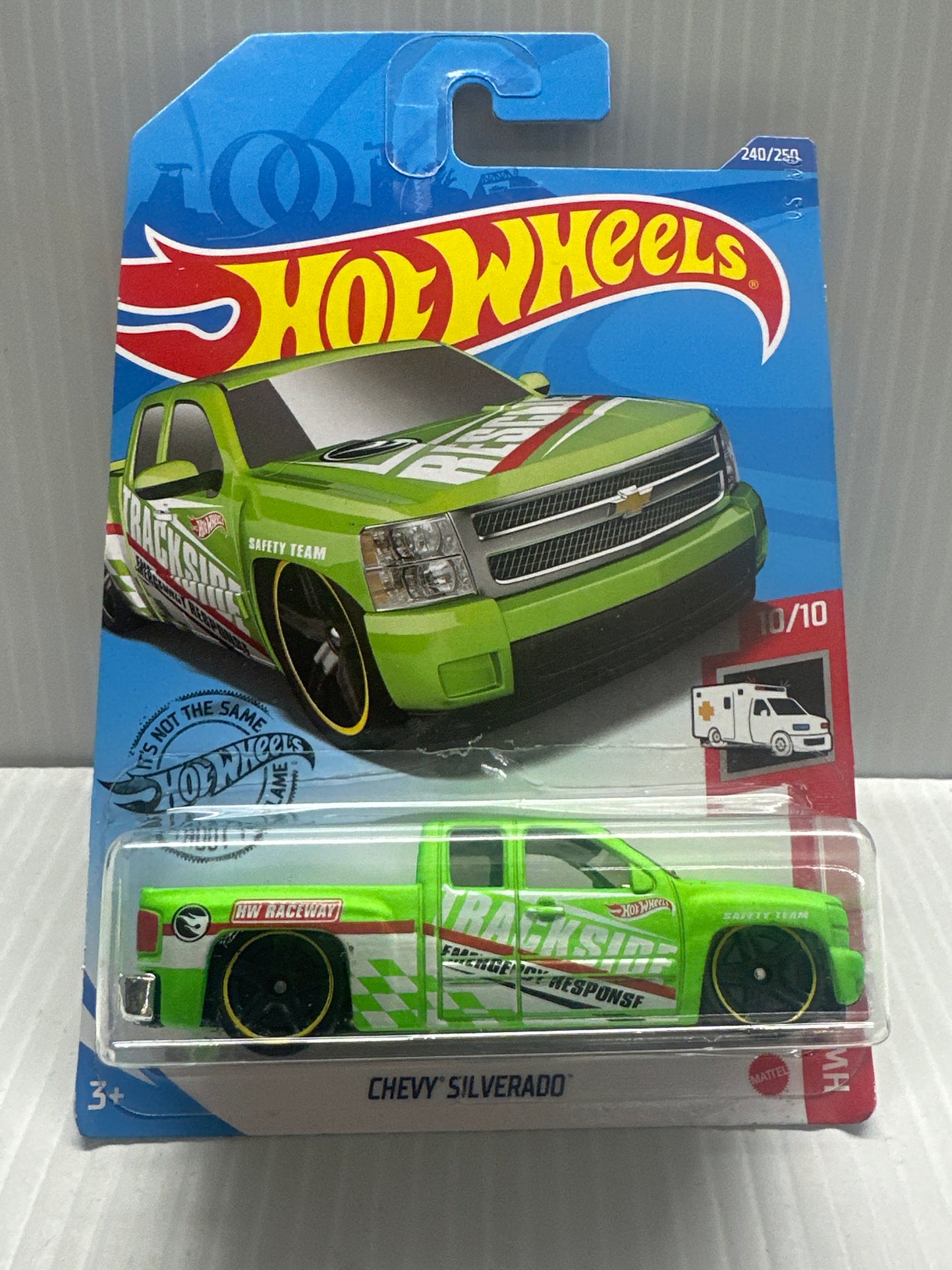 Hot Wheels 2020 Treasure Hunt Chevy Silverado Green HW Rescue #10/10