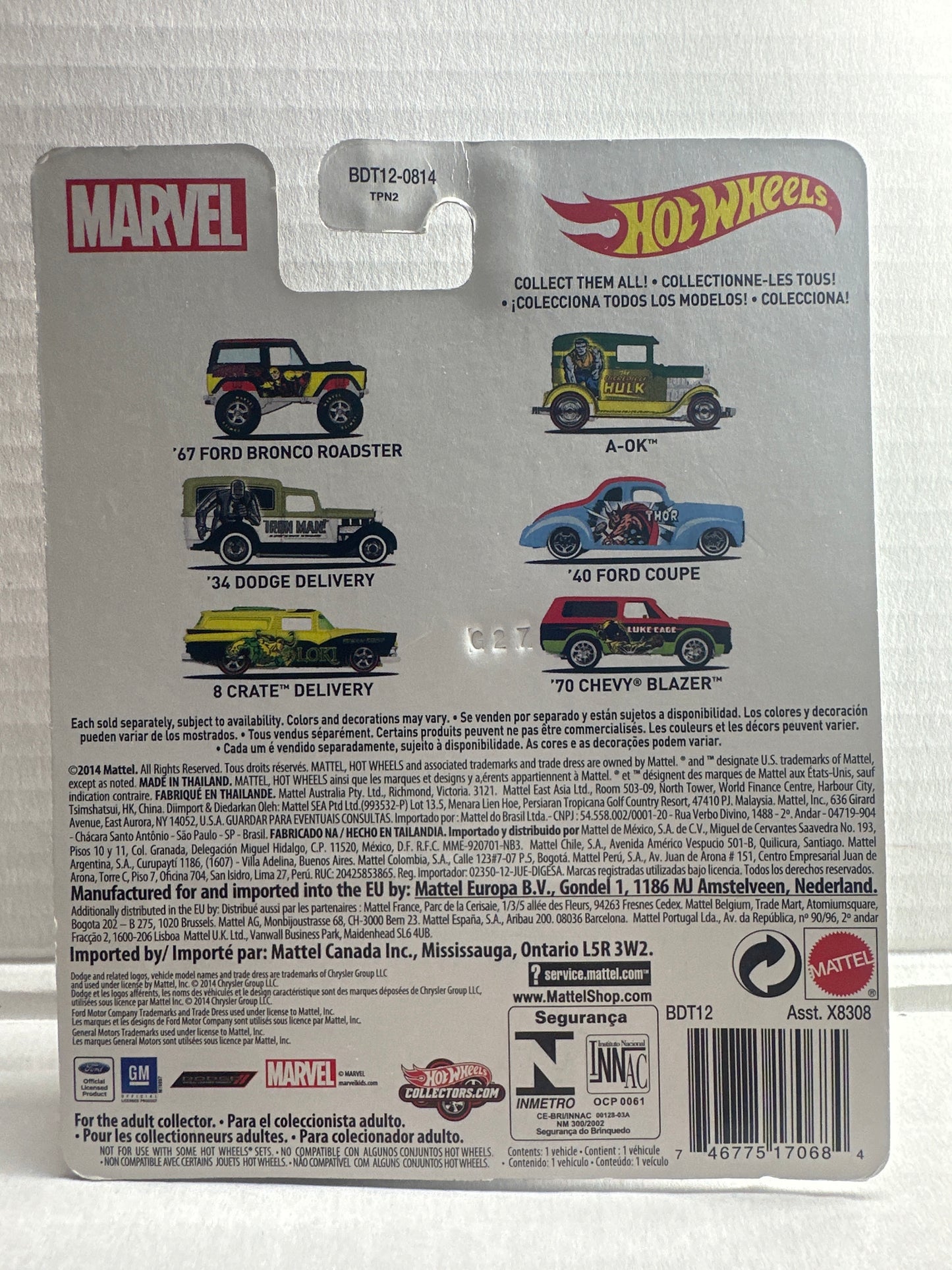 Hot Wheels Marvel Luke Cage 1970 Chevy Blazer