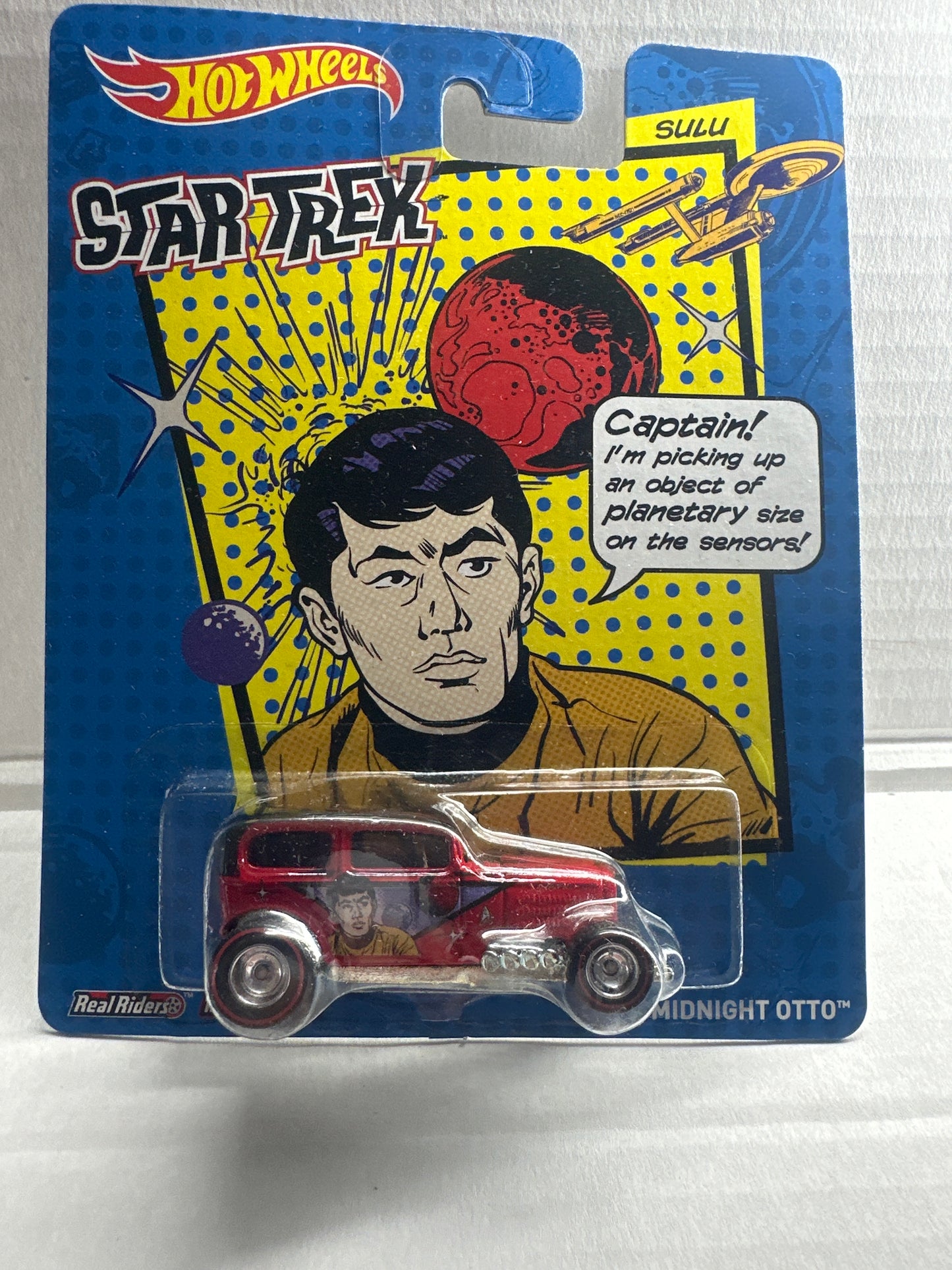 Hot Wheels Pop Culture Star Trek Midnight Otto SULU 1:64 Real Riders 2013