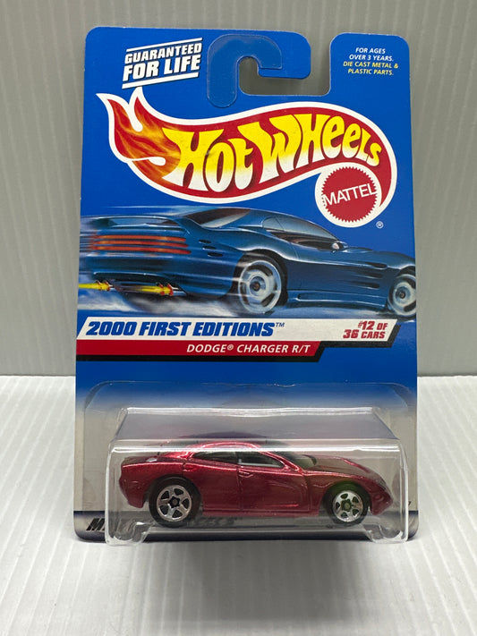 Hot Wheels 2000 First Editions Dodge Charger R/T #12 Of 36 RED Mattel L35