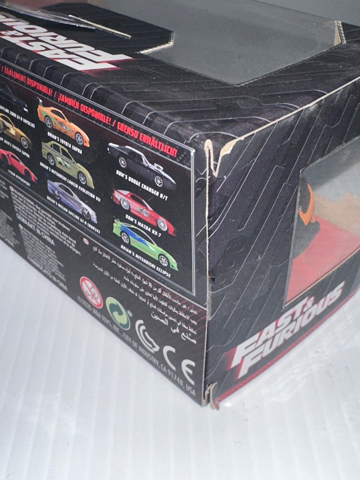 1:24 Scale JADA Fast & Furious Black/Orange Han's Mazada RX-7 Diecast Car