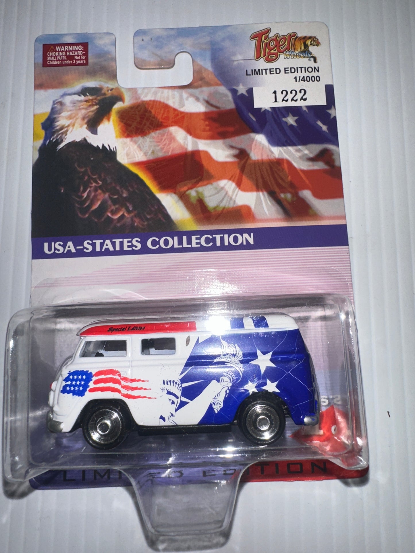 Tiger Wheels V W panel Bus New York USA States Collection 1 of 4000 #1224