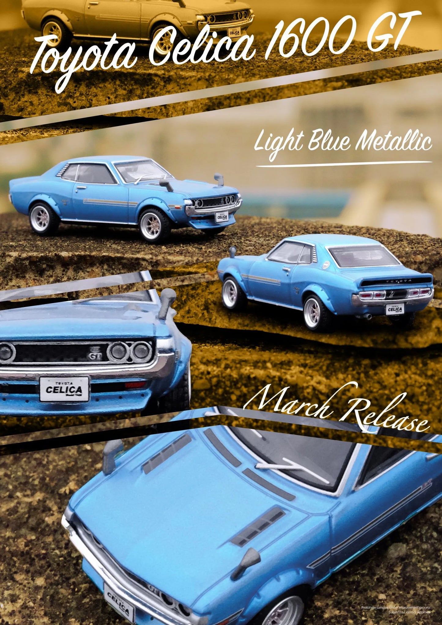 Inno64 Toyota Celica 1600 Gt light Metallic Blue