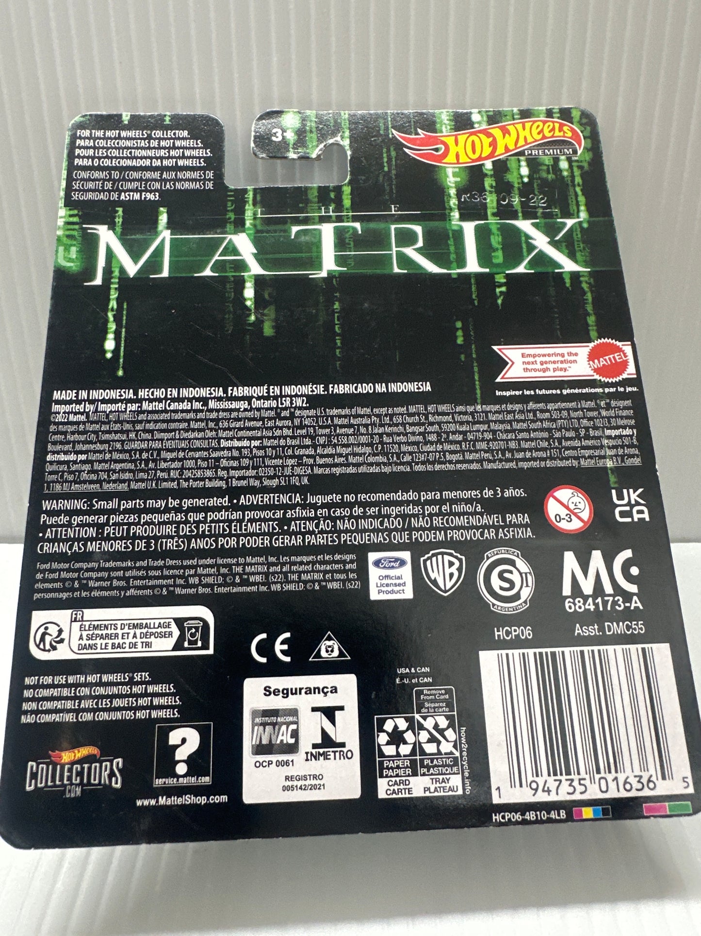 Hot Wheels Premium / '64 Lincoln Continental / Pop Culture THE MATRIX.