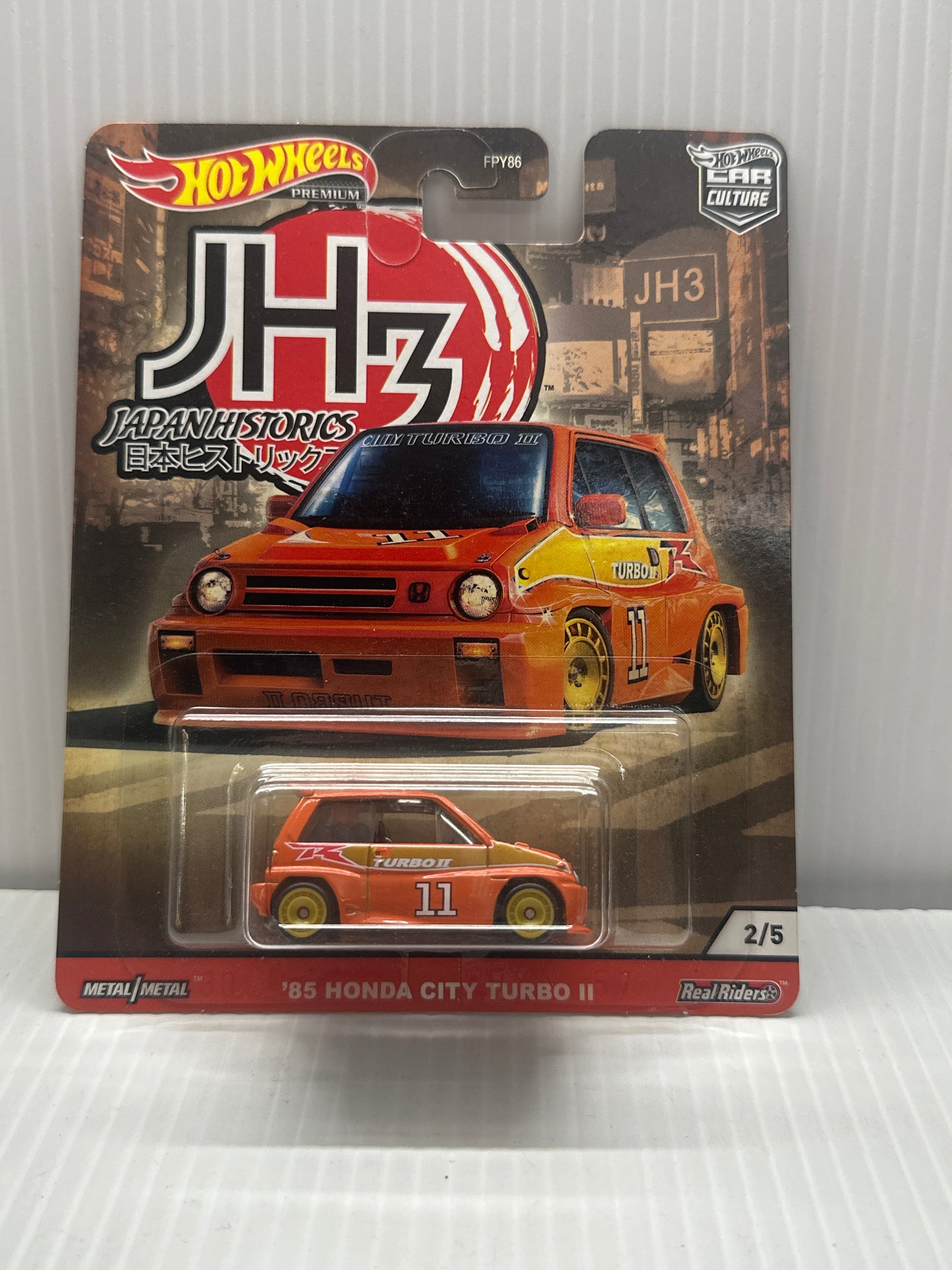 HOTWHEELS PREMIUM CAR CULTURE JAPAN HISTORICS 3 *'85 HONDA CITY TURBO II