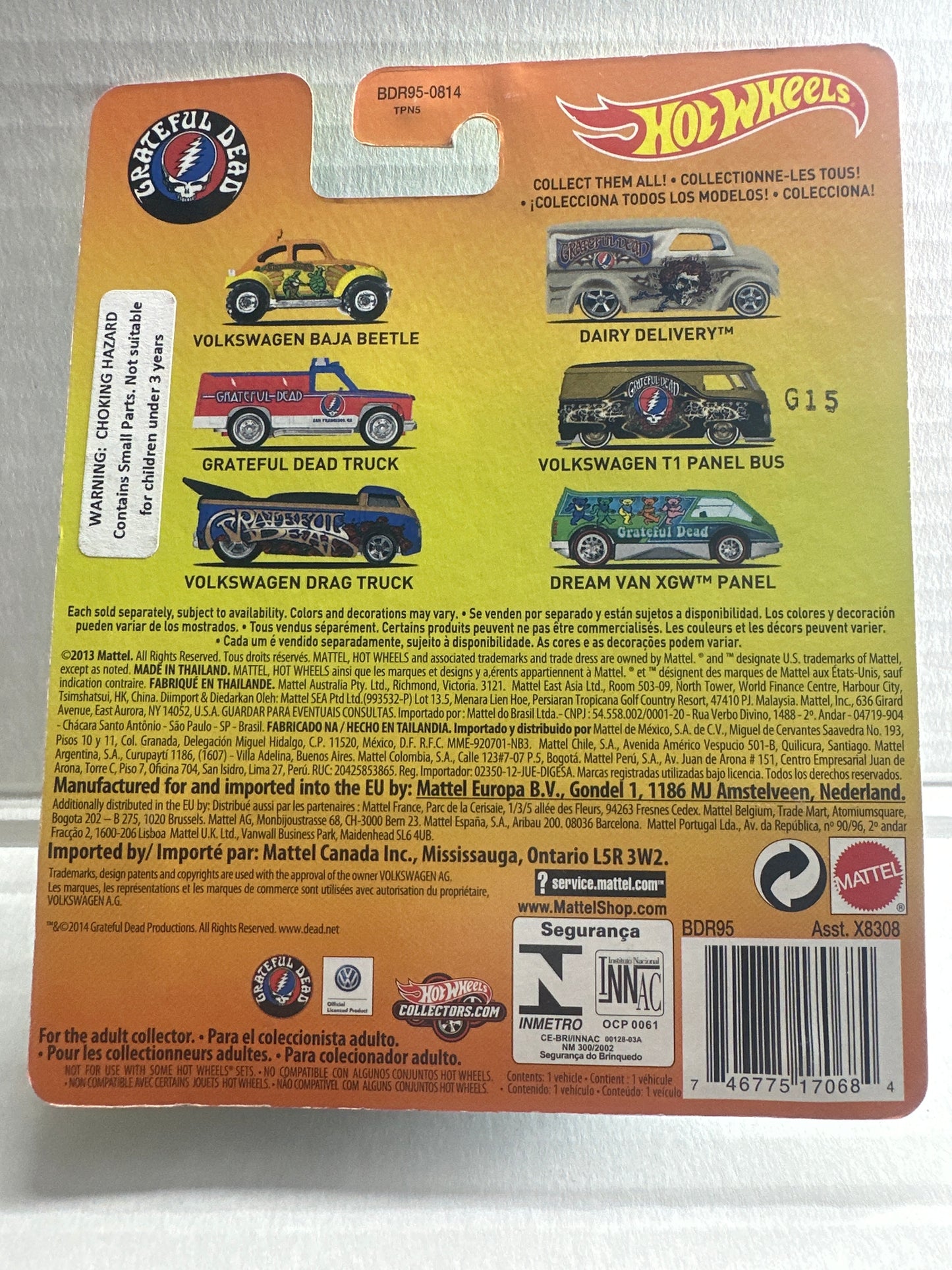 Hot Wheels Real Rider Grateful Dead Dream Van XGW Panel New/Sealed