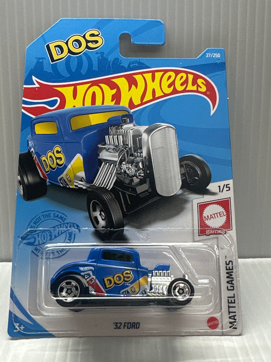 2021 HOT WHEELS MATTEL GAMES 1/5 #237 - '32 FORD 'DOS'