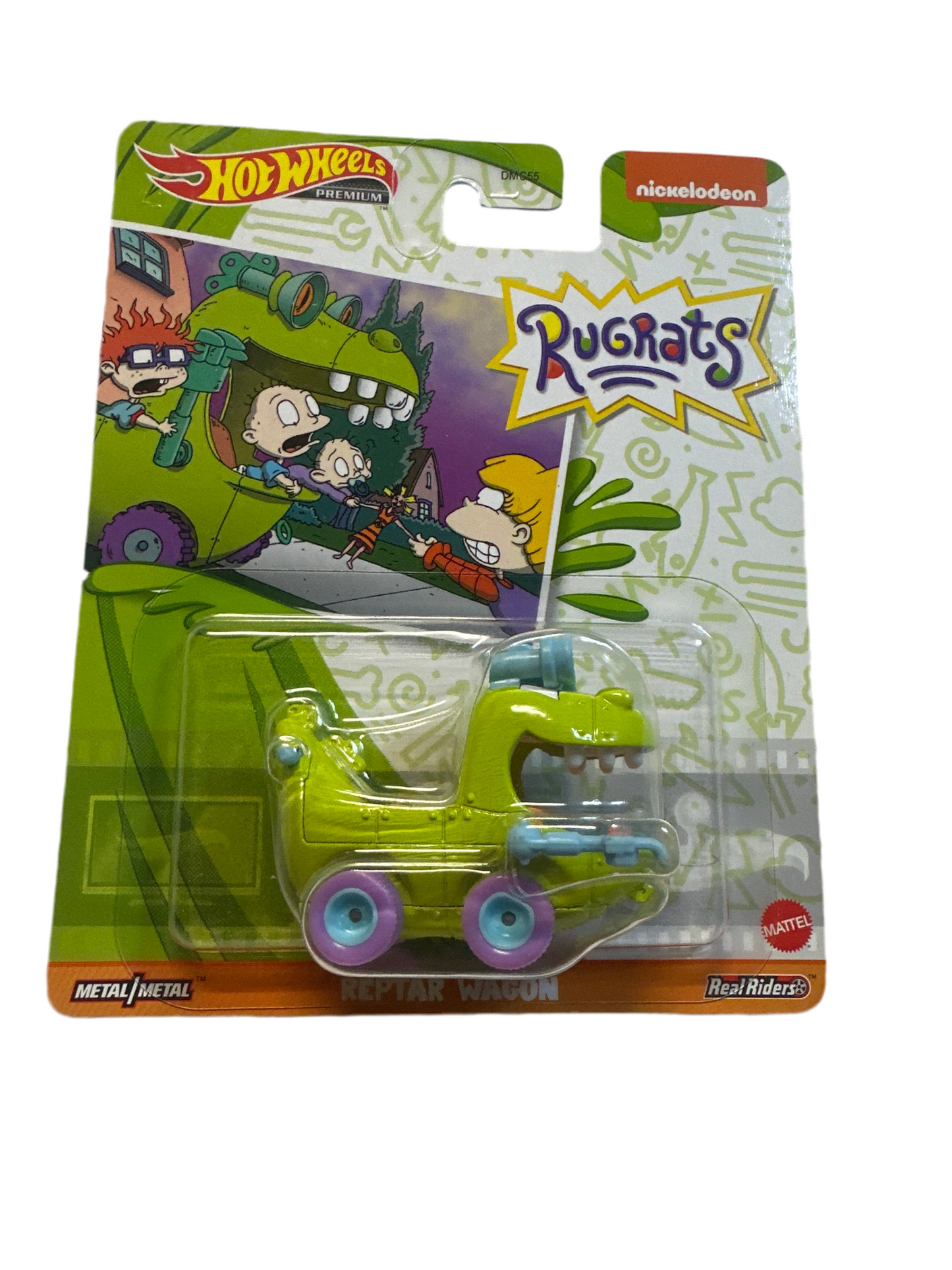 Hot Wheels Reptar Wagon Brand New Rugrats Real Riders Nickelodeon