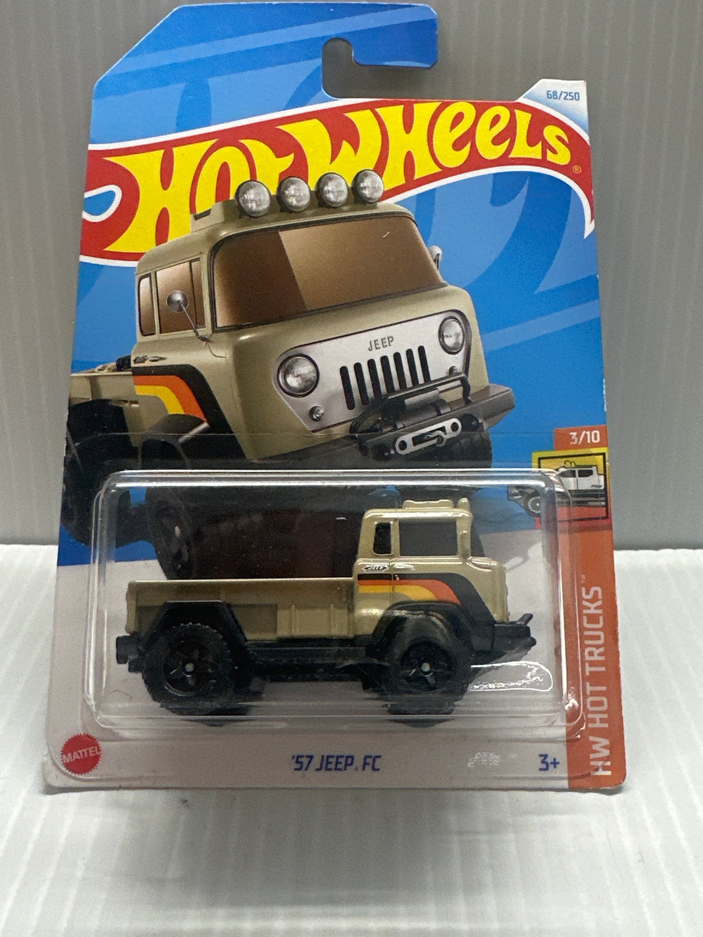 Hot Wheels 57 Jeep FC Tan 2024 No 68 HTC30