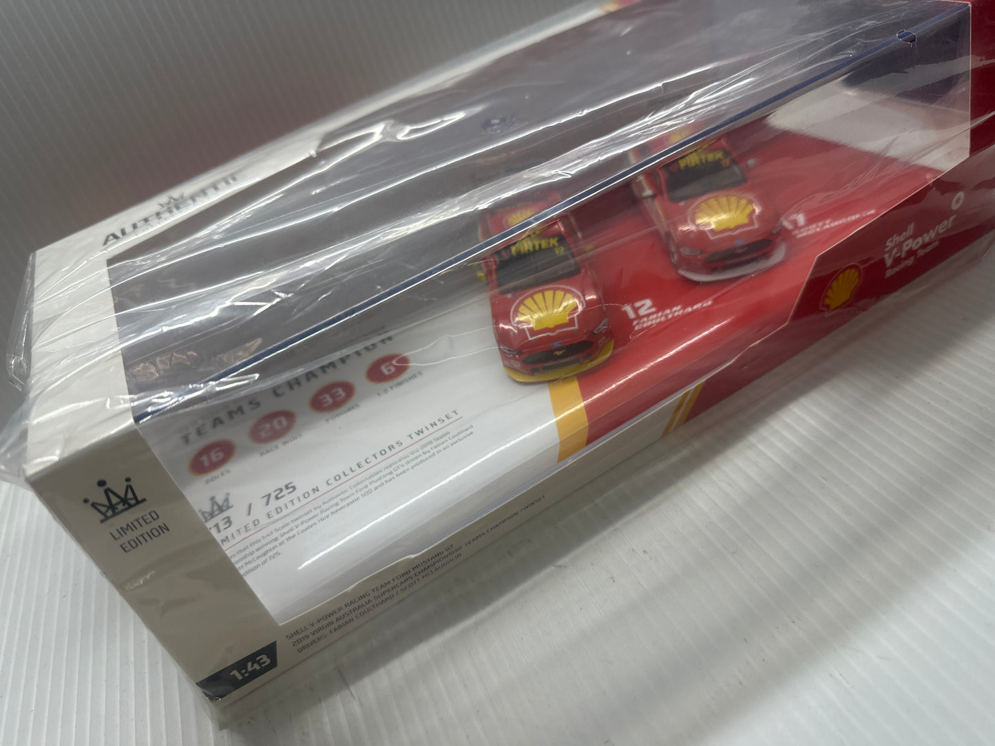 Shell V-Power Racing Team #12 / #17 Ford Mustang GT Supercars - 2019 Teams Champion Twinset no 713/725