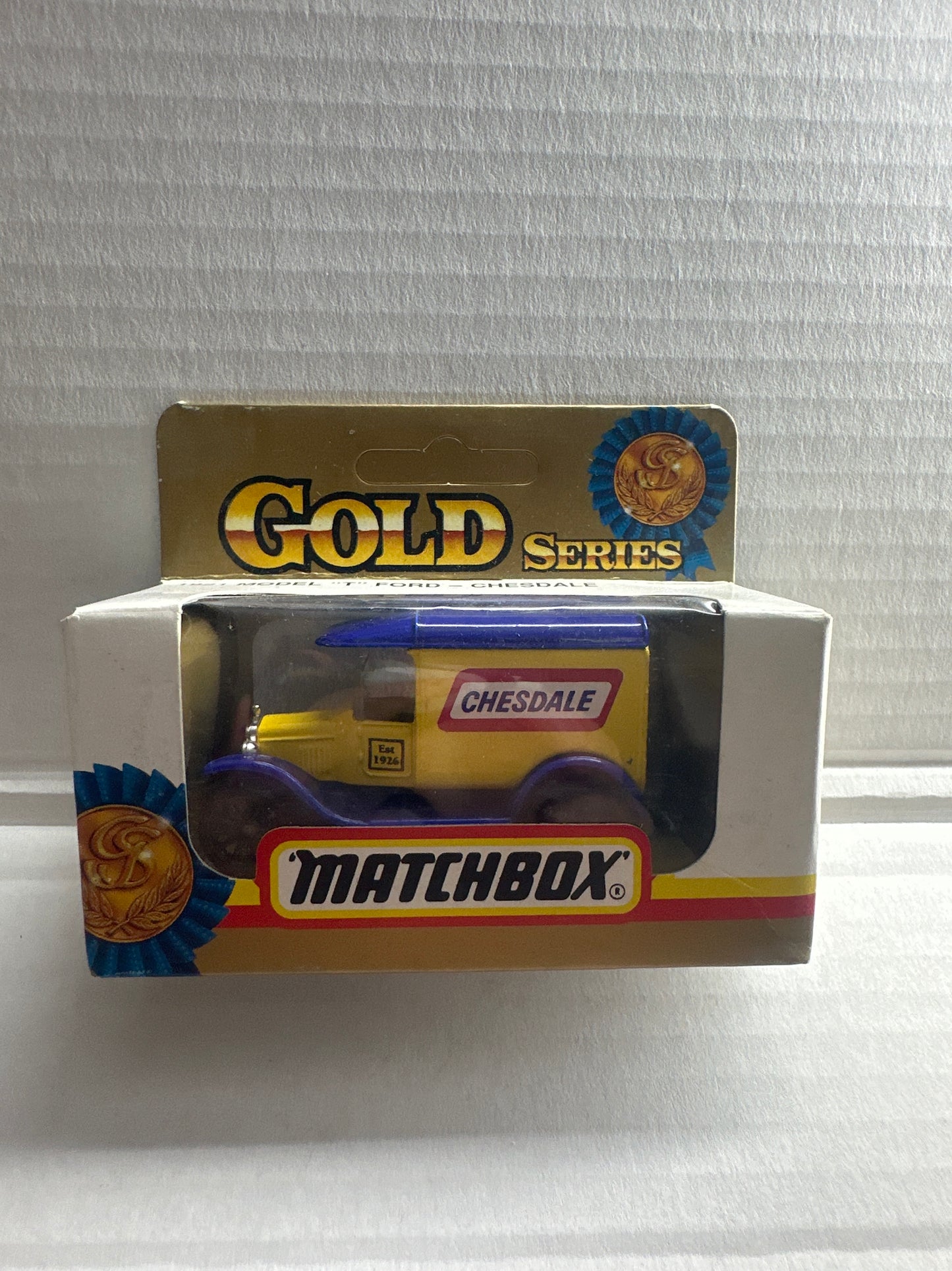Matchbox 1921 model t ford Chesdale  original box #1