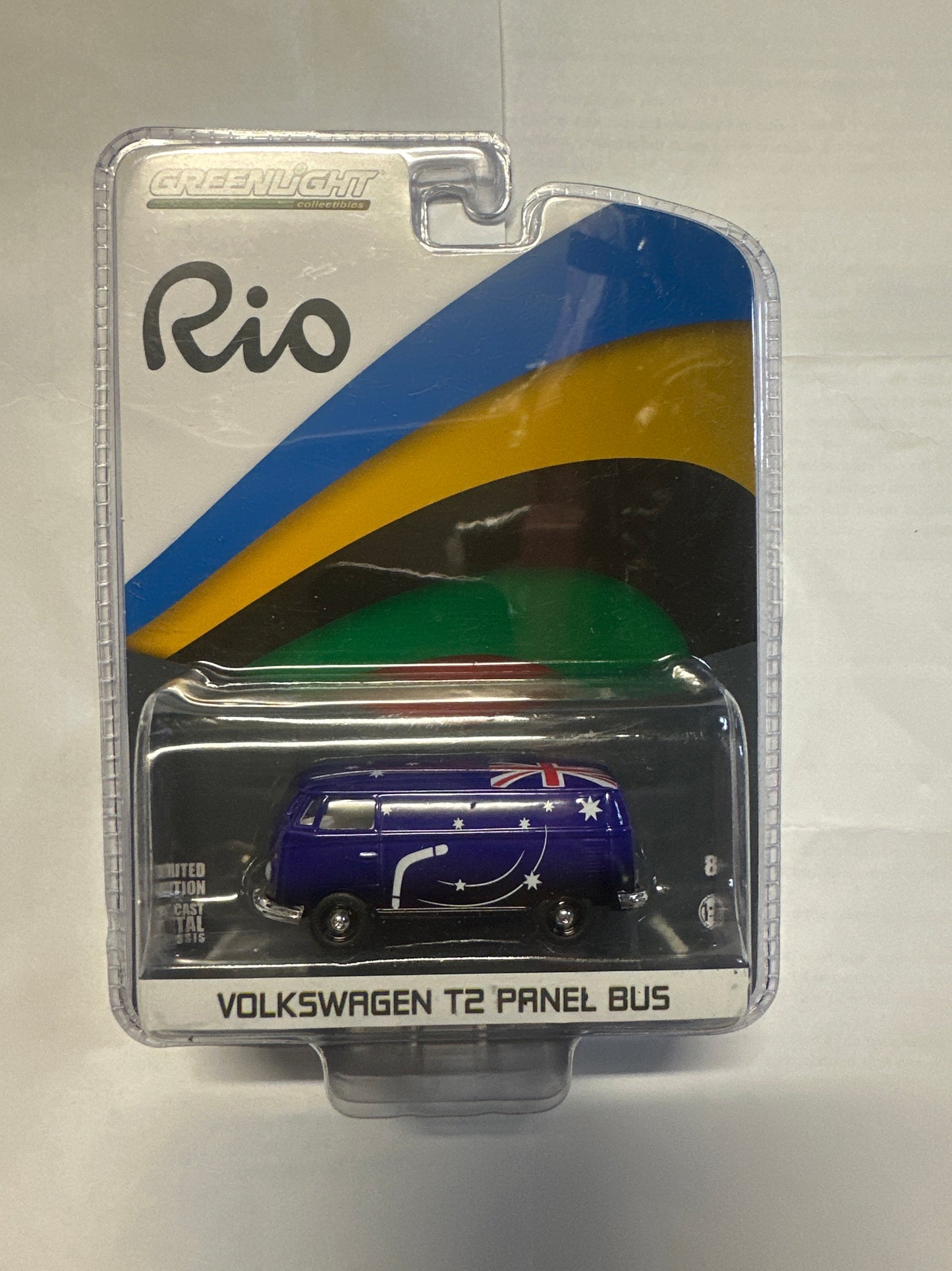 GREENLIGHT *RIO* 2016 OLYMPICS AUSTRALIA VOLKSWAGEN T2 PANEL BUS 1:64 SCALE