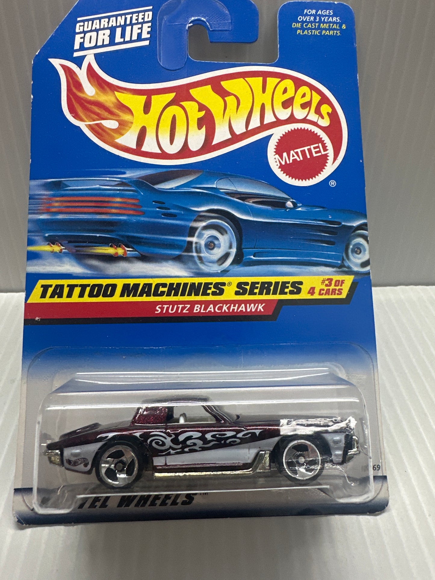 1998 Hot Wheels Tattoo Machines Series #3 Stutz Blackhawk T42