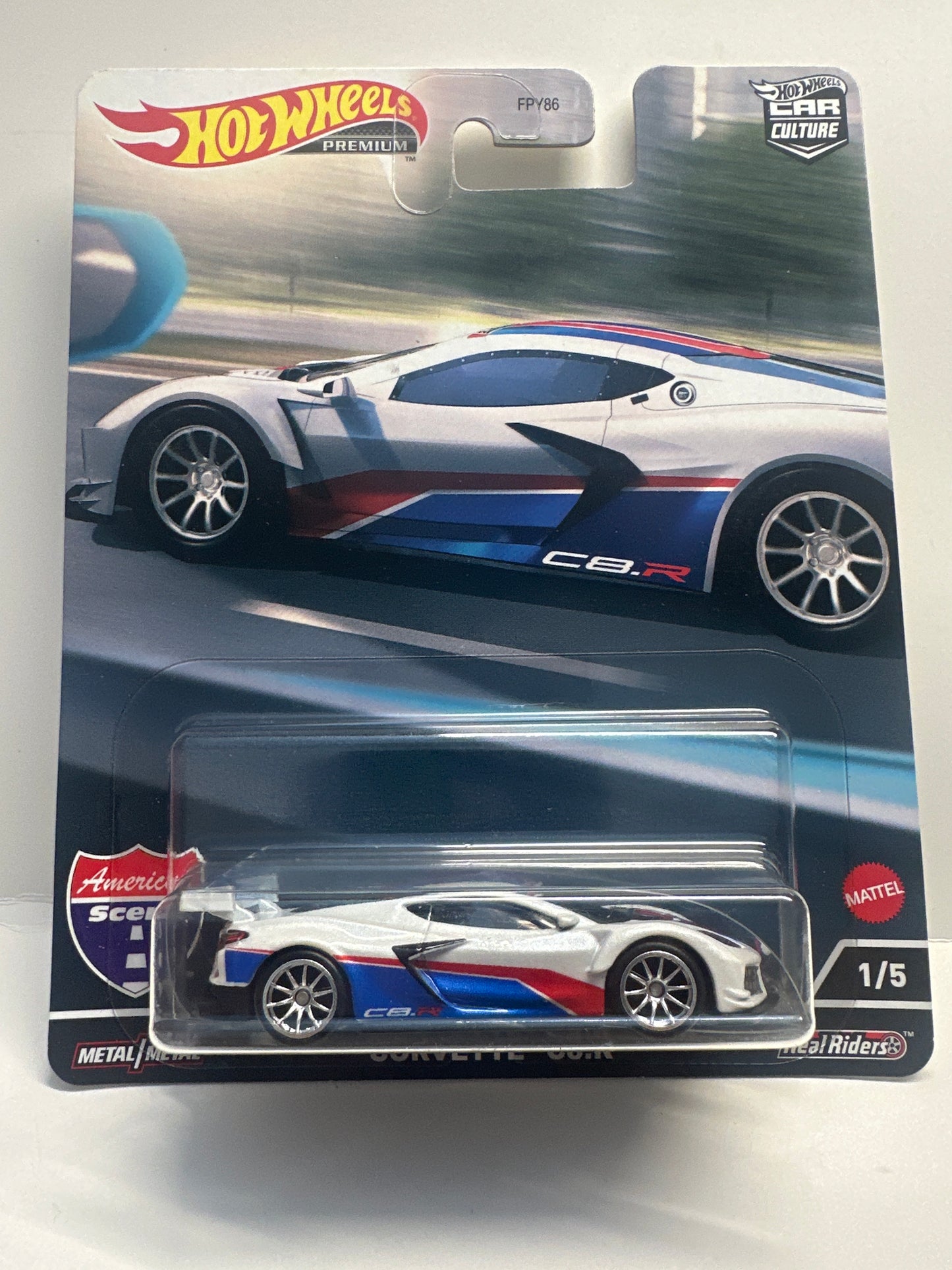 Hot Wheels Corvette C8.R White Car Culture American Scene HCK03 Chevrolet