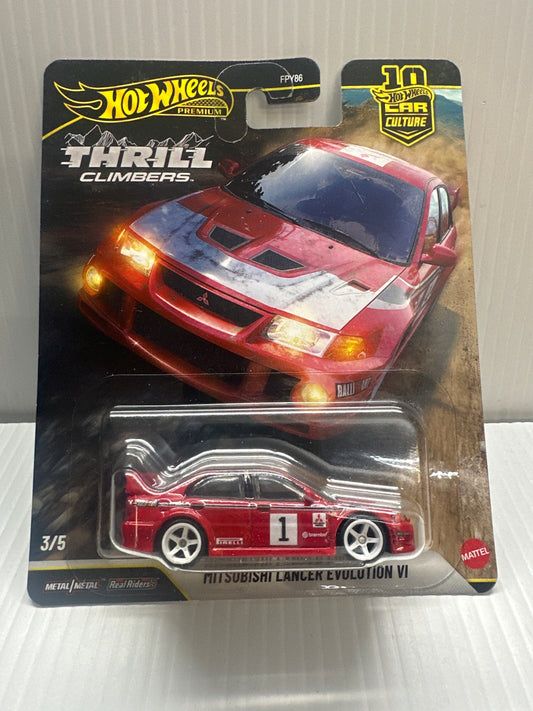 Hot Wheels Mitsubishi Lancer EVO VI T. Makinen Thrill Climbers car culture