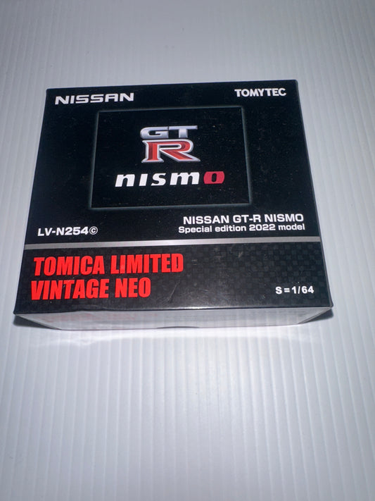 Tomy Tec Tomica Limited Vintage Neo 2022 Nissan GT-R R35 Skyline Nismo special edition black LV-N254