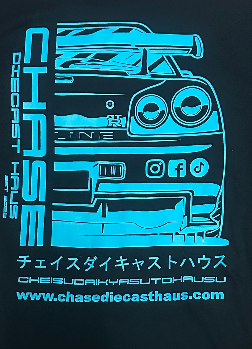 Chase Diecast Haus black 100% cotton t shirt sz L men size