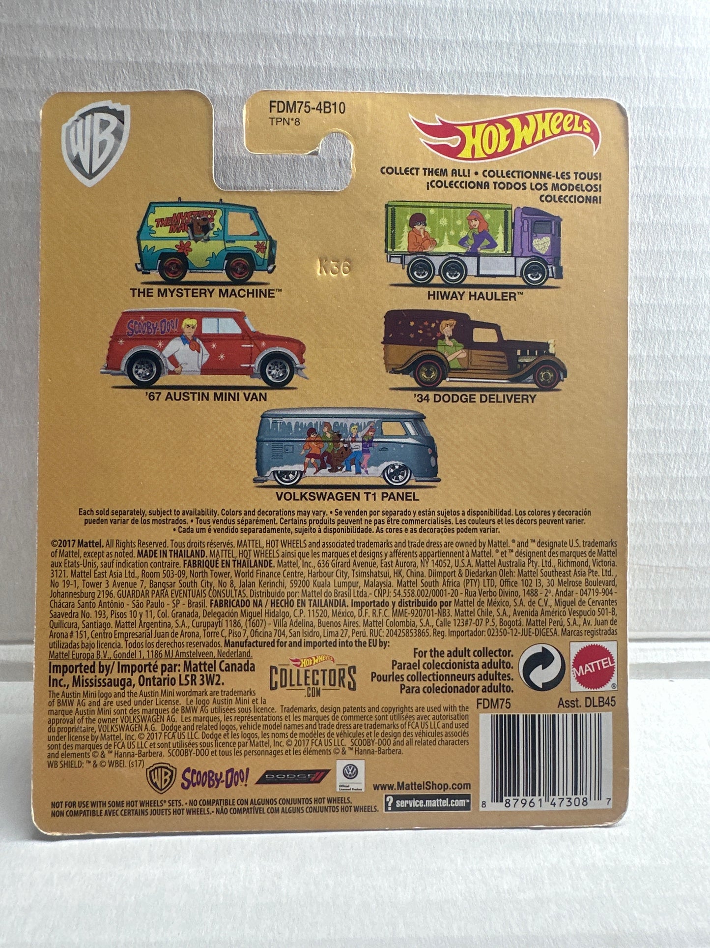 Hot Wheels '34 Dodge Delivery Scooby-Doo Pop Culture Real Riders Premium 4/5