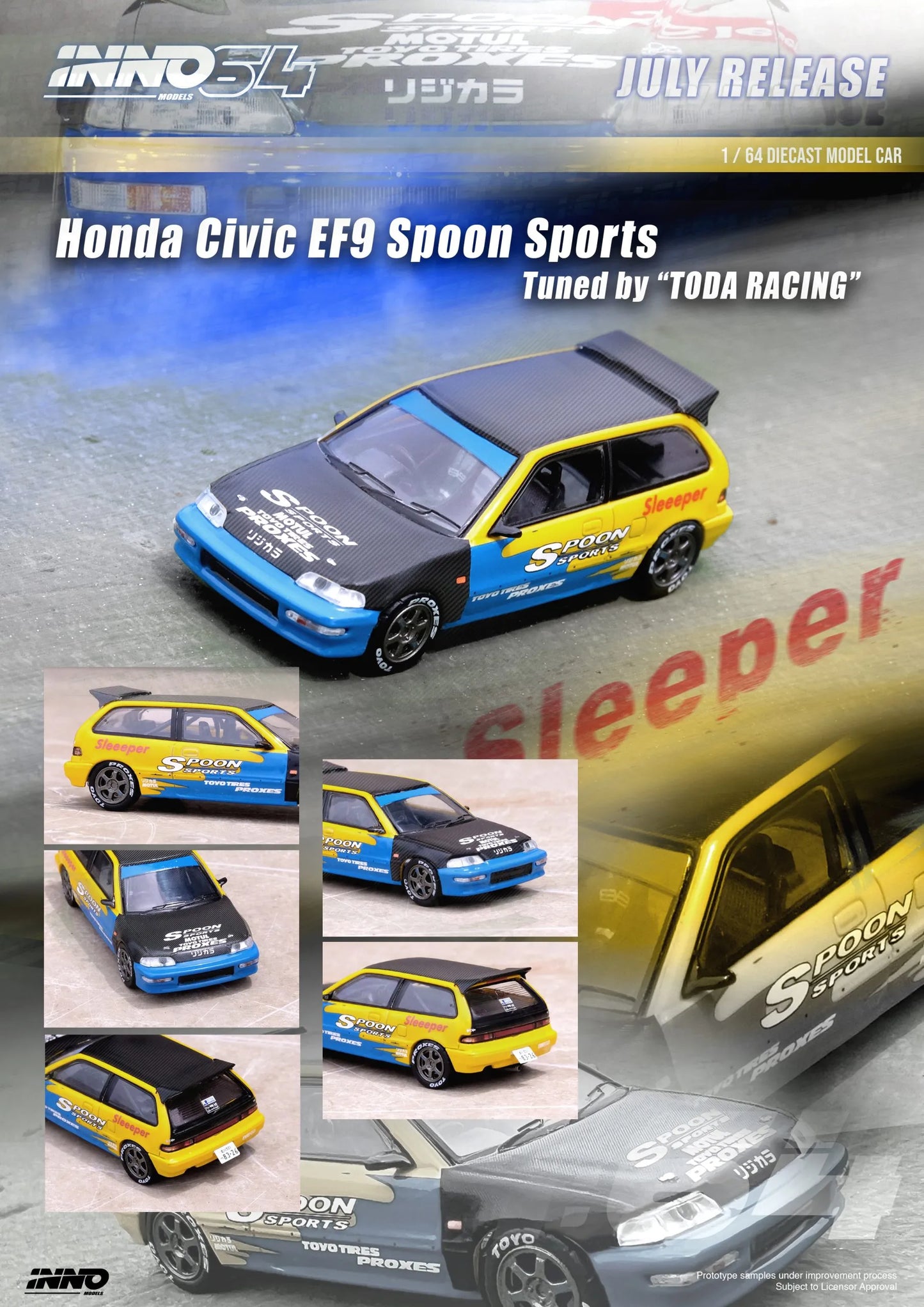 INNO64 Honda Civic EF9 Spoon Sports Tuned by Toda Racing