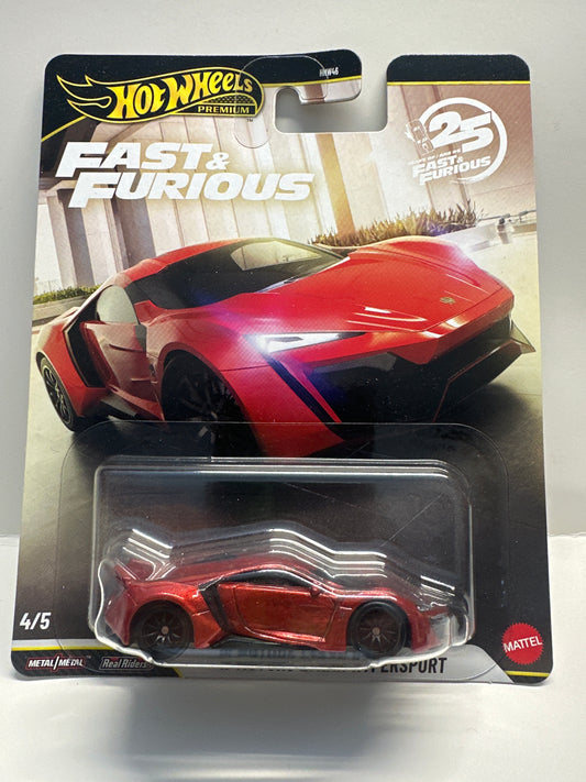 Hot Wheels Premium Fast & Furious W MOTORS LYKAN HYPERSPORT 1:64 Diecast 3/5