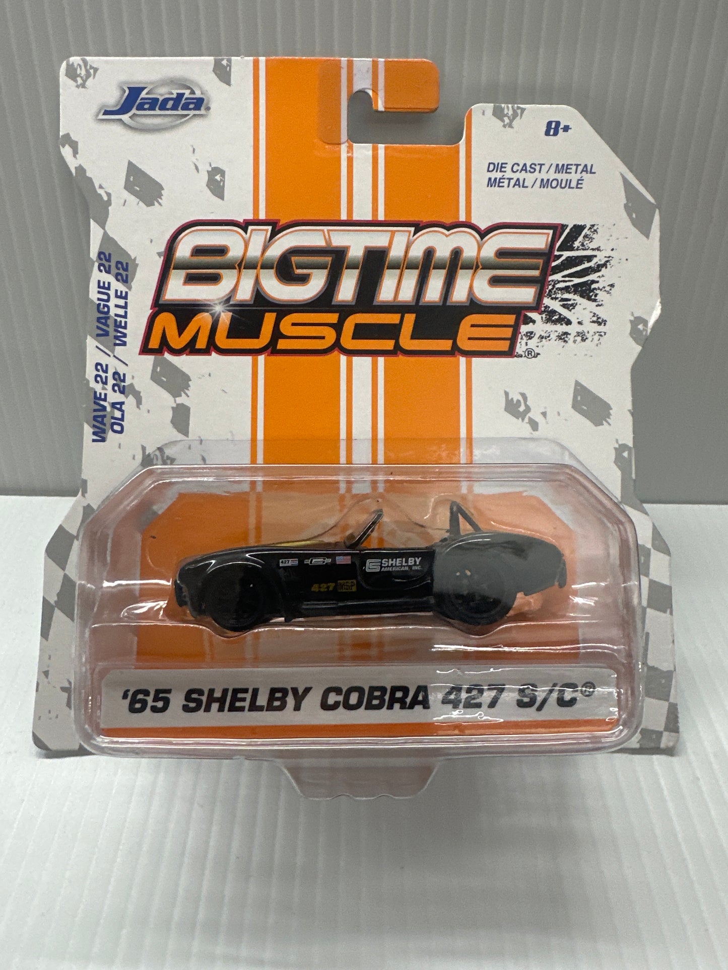 Jada Toys 1965 SHELBY COBRA 427 S/C BIGTIME MUSCLE 1:64 Black