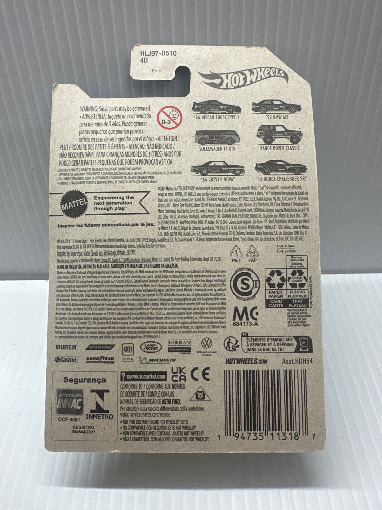 Hot Wheels '92 BMW M3 #2 - 2023 55th Anniversary Black and Yellow
