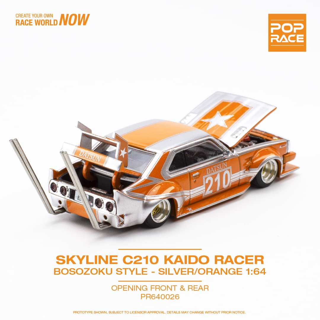 Pop Race Pr64-26 Nissan skyline c210 kaido Racer Bosozoku Style