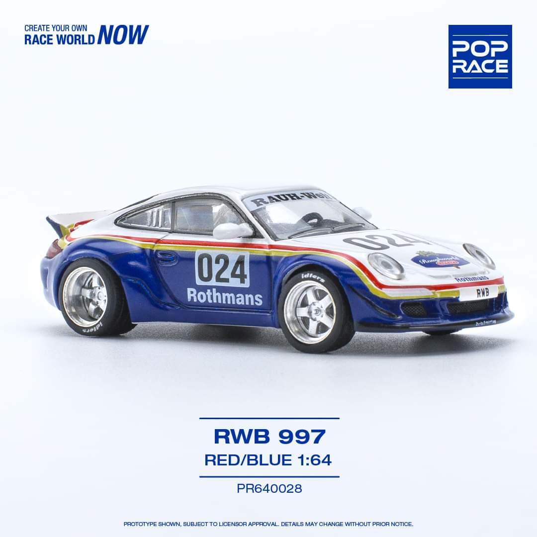 Pop Race Pr64-28 Porsche 977 Rwb Rothmans