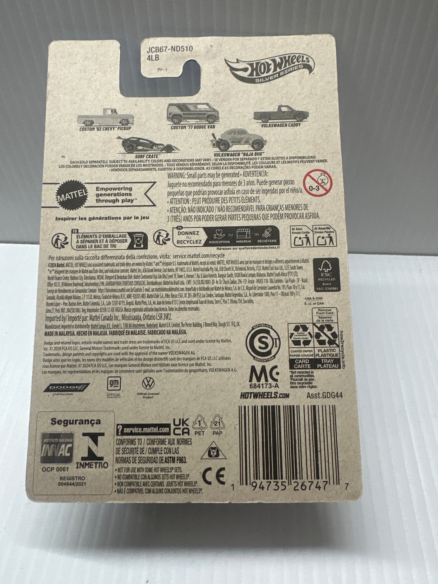 2025 Hot Wheels Sliver Series Surf's Up #1 Custom 62 Chevy Pickup (Yellow)