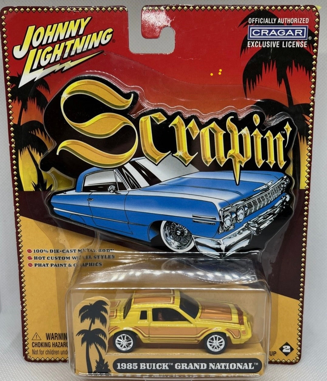 Johnny Lightning 85 1985 Buick Grand National GN Scrapin' Lowrider Detailed Car