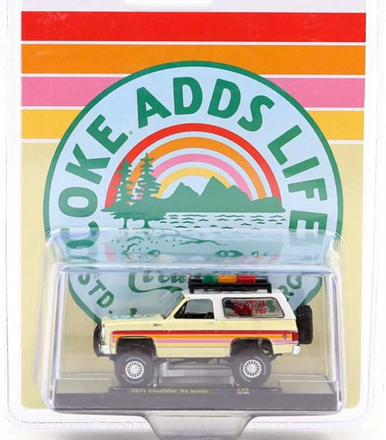 2024 M2 Machines "Coke Adds Life" 1973 CHEVROLET K5 BLAZER A37 Release Coca-Cola