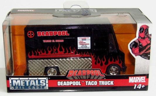 Deadpool Taco Truck Black Red Marvel 1:32 Scale Jada