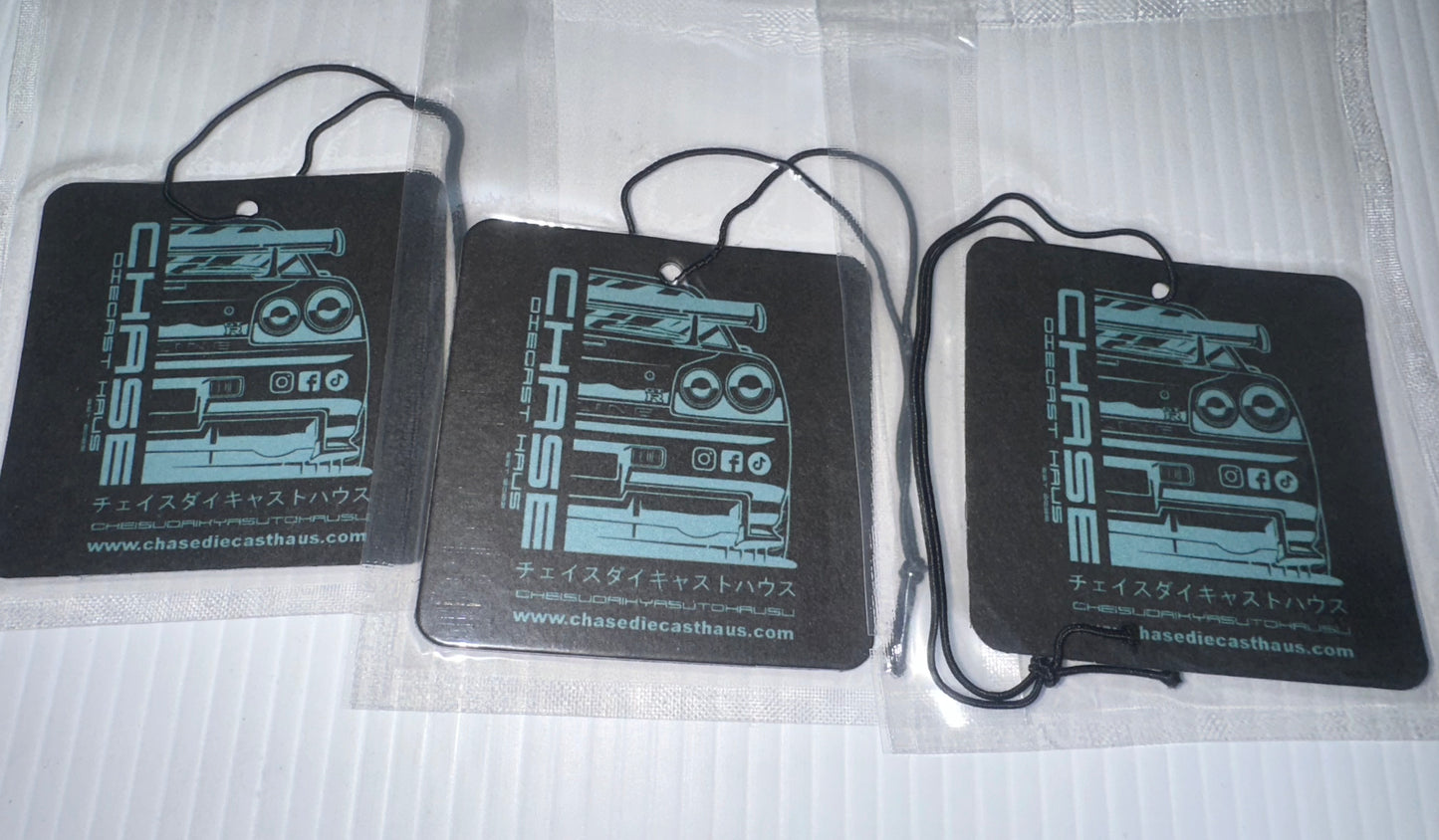 Chase Diecast Haus car air freshener “black ice” fragrance 7cm