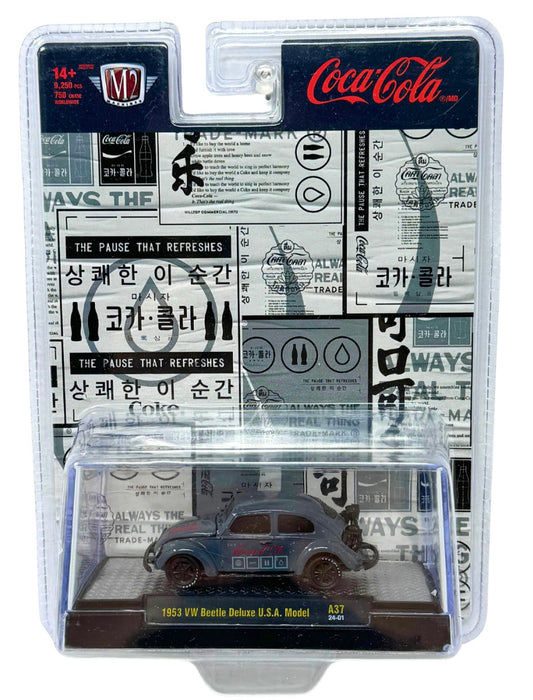 M2 Machines 1953 Volkswagen Beetle Coca-Cola A37 1:64 coke bug