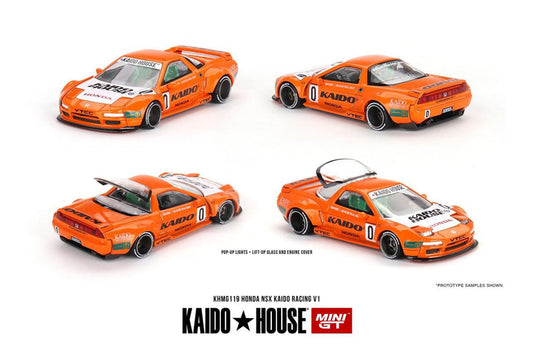 Kaidohouse x Mini GT 1:64 Honda NSX Kaido Racing V1 Orange