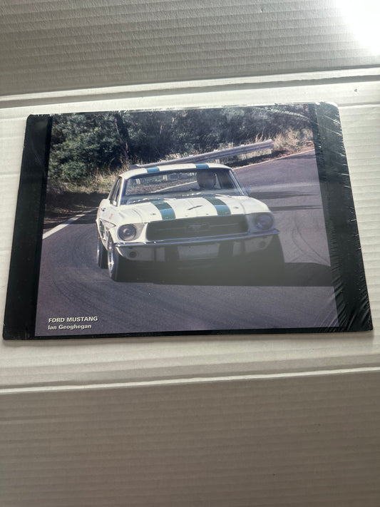 Bathurst racing Ford Mustang-Ian Geoghegan 24cm x 20cm + hard cardboard backing
