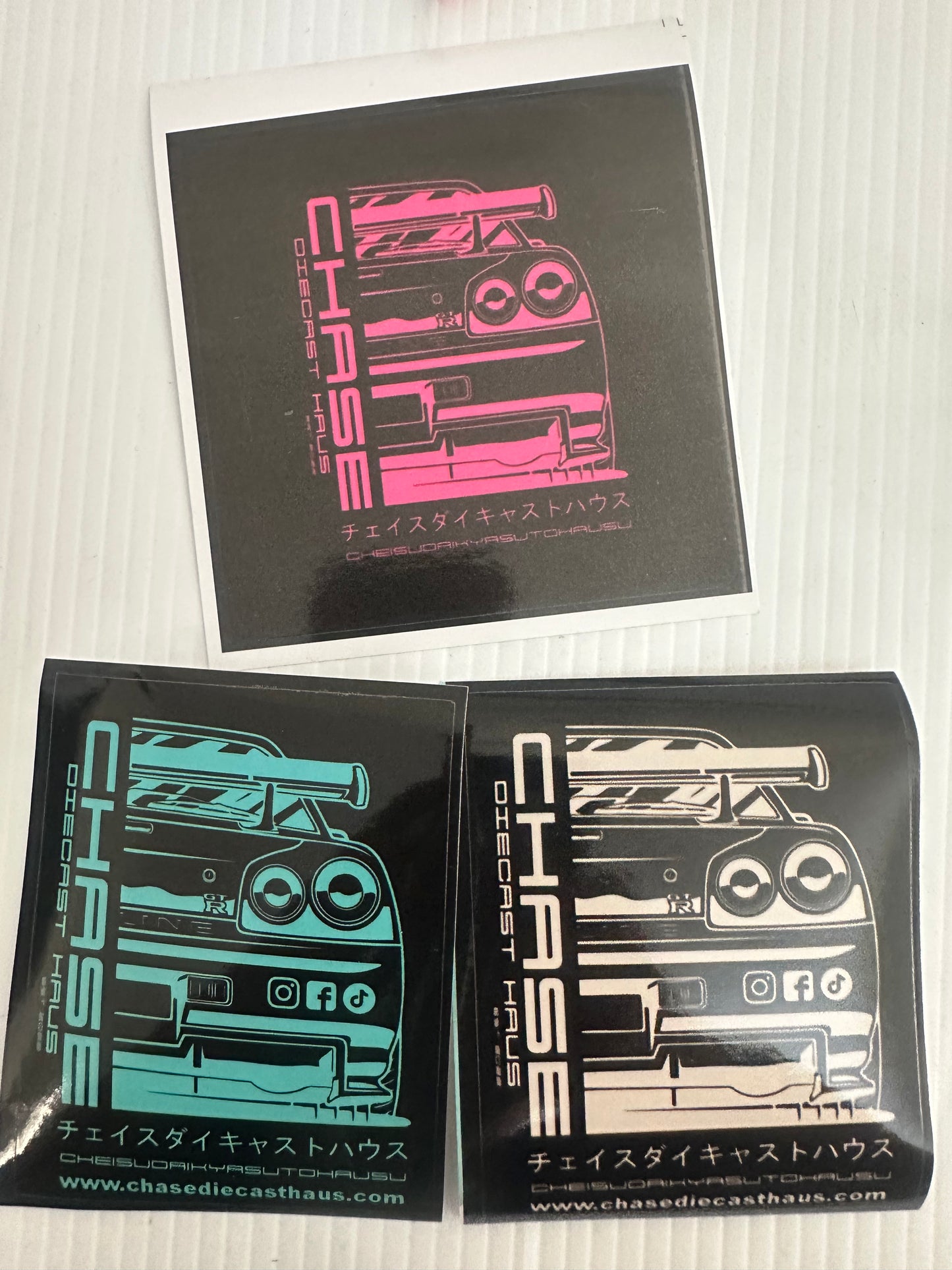 Chase Diecast Haus assorted stickers pack