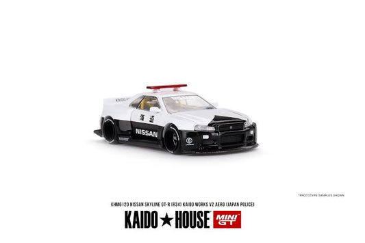 Kaido House x Mini GT 1:64 Nissan Skyline GTR Kaido Works V2 Aero Police