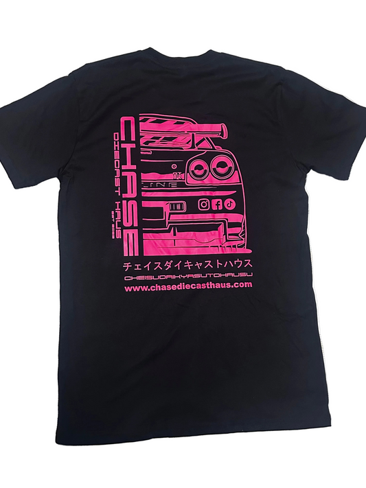 Chase Diecast Haus black/pink 100% cotton t shirt sz XXL men size