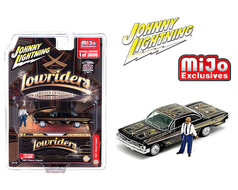 Johnny lightning Lowriders With figure 1961 Chevy Impala